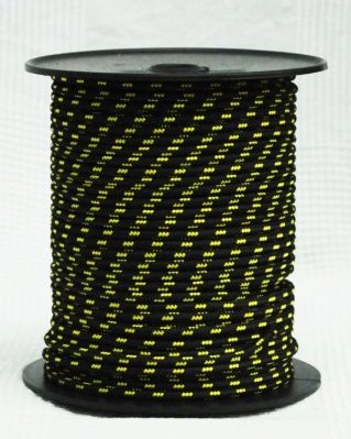 Corda PES djembe 6 mm Preto / amarelo fluo 100 m