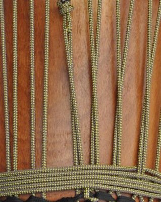 Corda PES djembe 5 mm Xadrez Amarelo girassol / violeta 100 m