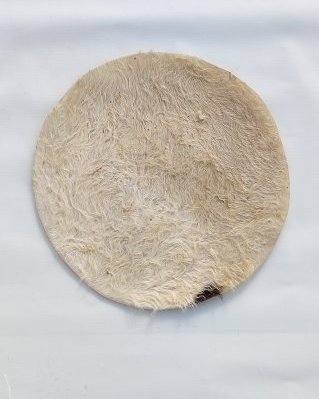 Pele de mula djembê semi espessa com pelo M