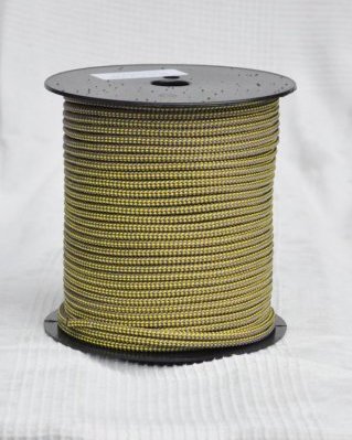 Corda PES djembe 5 mm Xadrez Amarelo girassol / violeta 100 m