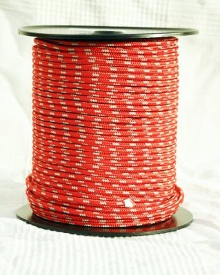 Corda PES djembe 6 mm Vermelho / cinzento 100 m