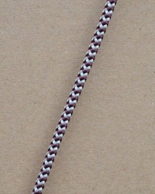 Corda PES djembe 5 mm Ziguezague Bordô / cinzento 100 m