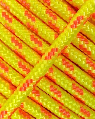 Corda tambor djembê reforçada 4 mm Amarelo fluo / Laranja 100 m
