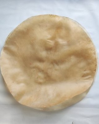 Pele de boi / vaca tambor espessa sem pelo XXL