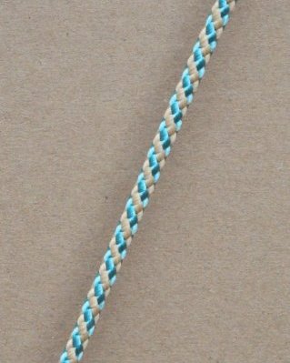 Corda PES djembe 5 mm Diagonal Azul pastel / bege 100 m