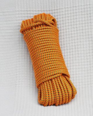 Corda PES djembe 5 mm Espinha e a escama Laranja fluo / verde 20 m