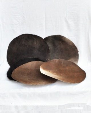 Pacote 5 peles de equinos tambor djembê con pelo desclassificadas M