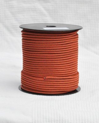 Corda PES djembe 5 mm Ziguezague Vermelho / latão 100 m