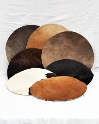 Pele de bezerro / vaca djembê muito fina com pelo M