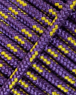 Corda tambor djembê reforçada 5 mm Violeta / Amarelo girassol 100 m