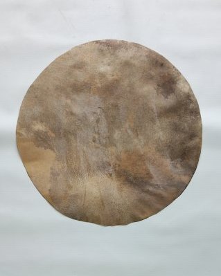 Pele de cervo djembê espessa raspada M