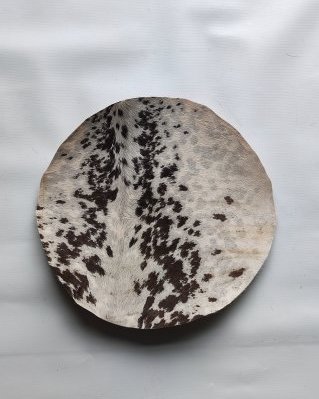 Pele de boi / vaca tambor semi espessa com pelo S