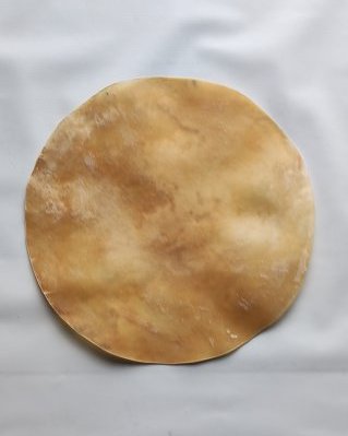 Pele de boi / vaca tambor espessa sem pelo M