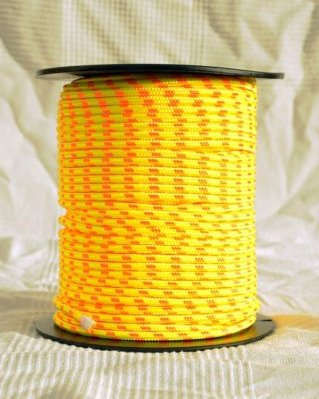 Corda PES djembe 6 mm Amarelo fluo / laranja 100 m